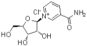 3-Carbamoyl-1-beta-D-ribofuranosylpyridinium chloride molecular structure (CAS 23111-00-4)