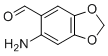 6-Amino-1,3-benzodioxole-5-carbaldehyde molecular structure (CAS 23126-68-3)