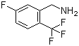 5-氟-2-三氟甲基苄胺分子结构 (CAS 231291-14-8)