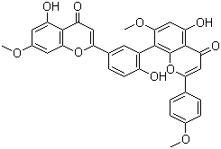 三叶橡胶黄酮分子结构 (CAS 23132-13-0)