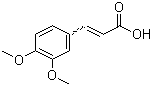 3,4-二甲氧基肉桂酸分子结构 (CAS 2316-26-9)