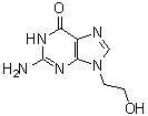 9-(2'-羟基乙基)鸟嘌呤分子结构 (CAS 23169-33-7)