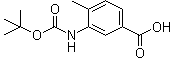 3-[[(1,1-Dimethylethoxy)carbonyl]amino]-4-methylbenzoic acid molecular structure (CAS 231958-04-6)