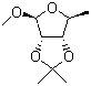 Methyl-5-deoxy-2,3-O-isopropylidene-beta-D-ribofuranoside  molecular structure (CAS 23202-81-5)