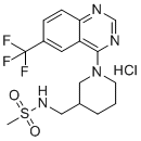 N-[[1-[6-(Trifluoromethyl)-4-quinazolinyl]-3-piperidinyl]methyl]-methanesulfonamide hydrochloride (1:1) molecular structure (CAS 2322245-49-6)
