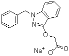Bendazac sodium salt molecular structure (CAS 23255-99-4)