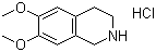 6,7-Dimethoxy-1,2,3,4-tetrahydroisoquinoline hydrochloride molecular structure (CAS 2328-12-3)