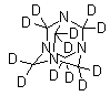 全氘代六甲桥基四胺分子结构 (CAS 23304-08-7)