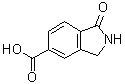 2,3-Dihydro-1-oxo-1H-isoindole-5-carboxylic acid molecular structure (CAS 23386-40-5)