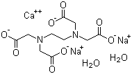 乙二胺四乙酸钙二钠盐分子结构 (CAS 23411-34-9)