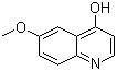 6-Methoxy-4-hydroxyquinoline  molecular structure (CAS 23432-39-5)