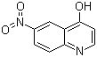 4-羟基-6-硝基喹啉分子结构 (CAS 23432-42-0)