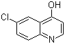 6-氯-4-羟基喹啉分子结构 (CAS 23432-43-1)