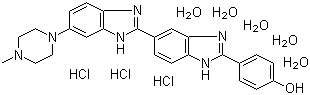 Hoechst 33258 molecular structure (CAS 23491-45-4)
