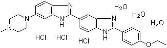 Hoechst 33342 molecular structure (CAS 23491-52-3)