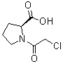 1-(2-氯乙酰基)-L-脯氨酸分子结构 (CAS 23500-10-9)