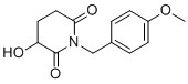 3-Hydroxy-1-(4-methoxybenzyl)piperidine-2,6-dione molecular structure (CAS 2357109-89-6)