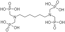 Hexamethylenebis(nitrilodimethylene)tetraphosphonic acid molecular structure (CAS 23605-74-5)