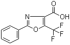 2-Phenyl-5-trifluoromethyloxazole-4-carboxylic acid molecular structure (CAS 236736-23-5)