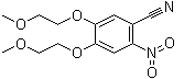 4,5-Bis(2-methoxyethoxy)-2-nitrobenzonitrile molecular structure (CAS 236750-65-5)