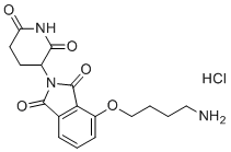 Thalidomide-O-C4-NH2 (hydrochloride) molecular structure (CAS 2376990-29-1)