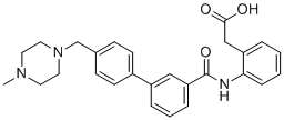 2-[2-[[3-[4-[(4-Methylpiperazin-1-yl)methyl]phenyl]phenyl]carbonylamino]phenyl]ethanoic acid molecular structure (CAS 2380230-73-7)