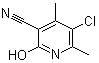 5-Chloro-2-hydroxy-4,6-dimethyl-nicotinonitrile molecular structure (CAS 23819-92-3)