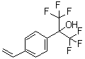 alpha,alpha-Bis(trifluoromethyl)-4-vinylbenzyl alcohol molecular structure (CAS 2386-82-5)