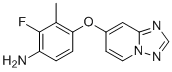4-([1,2,4]Triazolo[1,5-a]pyridin-7-yloxy)-2-fluoro-3-methylaniline molecular structure (CAS 2387518-94-5)