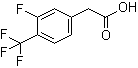 3-Fluoro-4-(trifluoromethyl)phenylacetic acid molecular structure (CAS 238754-67-1)