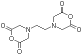 structure of CAS# 23911-25-3, 4,4'-Ethylenebis(2,6-dioxomorpholine);1,2-Bis[2,6-dioxo-4-morpholinyl]ethane; 4,4'-Ethylenebis(2,6-morpholinedione); EDTA bisanhydride; EDTA dianhydride; Ethylenediaminetetraacetic acid dianhydride