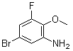 5-Bromo-3-fluoro-2-methoxyaniline molecular structure (CAS 239122-51-1)