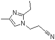 2-Ethyl-4-methyl-1H-imidazole-1-propanenitrile molecular structure (CAS 23996-25-0)