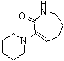 1,5,6,7-Tetrahydro-3-(1-piperidinyl)-2H-azepin-2-one molecular structure (CAS 23996-62-5)