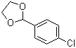 2-(4-Chlorophenyl)-1,3-dioxolane molecular structure (CAS 2403-54-5)