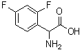 alpha-Amino-2,4-difluorobenzeneacetic acid molecular structure (CAS 240409-02-3)