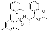 N-[(1S,2R)-2-(Acetyloxy)-1-methyl-2-phenylethyl]-2,4,6-trimethyl-N-(phenylmethyl)benzenesulfonamide molecular structure (CAS 240423-74-9)