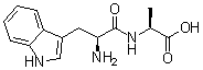 L-色氨酰-L-丙氨酸分子结构 (CAS 24046-71-7)