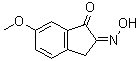 2-(Hydroxyimino)-6-methoxy-2,3-dihydro-1H-inden-1-one molecular structure (CAS 24077-98-3)