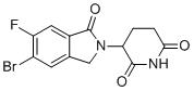 结构式 CAS# 2409005-96-3, 3-(5-溴-6-氟-1-氧代异吲哚啉-2-基)哌啶-2,6-二酮