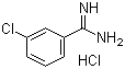 3-氯苯甲脒盐酸盐分子结构 (CAS 24095-60-1)