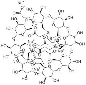 Sugammadex Thiolactic Acid Impurity 1 Octasodium Salt molecular structure (CAS 2412952-93-1)