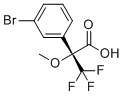 (R)-2-(3-Bromophenyl)-3,3,3-trifluoro-2-methoxypropanoic acid molecular structure (CAS 2413046-52-1)