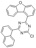2-氯-4-二苯并呋喃-1-基-6-萘-1-基-1,3,5-三嗪分子结构 (CAS 2417986-80-0)