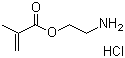 甲基丙烯酸 2-氨基乙基酯盐酸盐分子结构 (CAS 2420-94-2)
