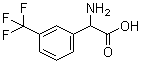 alpha-氨基-3-(三氟甲基)苯乙酸分子结构 (CAS 242475-26-9)