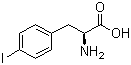 4-碘-L-苯丙氨酸分子结构 (CAS 24250-85-9)