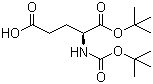 Boc-L-谷氨酸-1-叔丁酯分子结构 (CAS 24277-39-2)