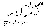 (5alpha,17beta)-17-甲基螺[雄甾烷-3,3'-[3H]双吖丙啶]-17-醇分子结构 (CAS 2429-17-6)