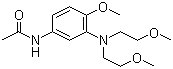 3-(N,N-二甲氧基乙基)氨基-4-甲氧基乙酰苯胺分子结构 (CAS 24294-03-9)